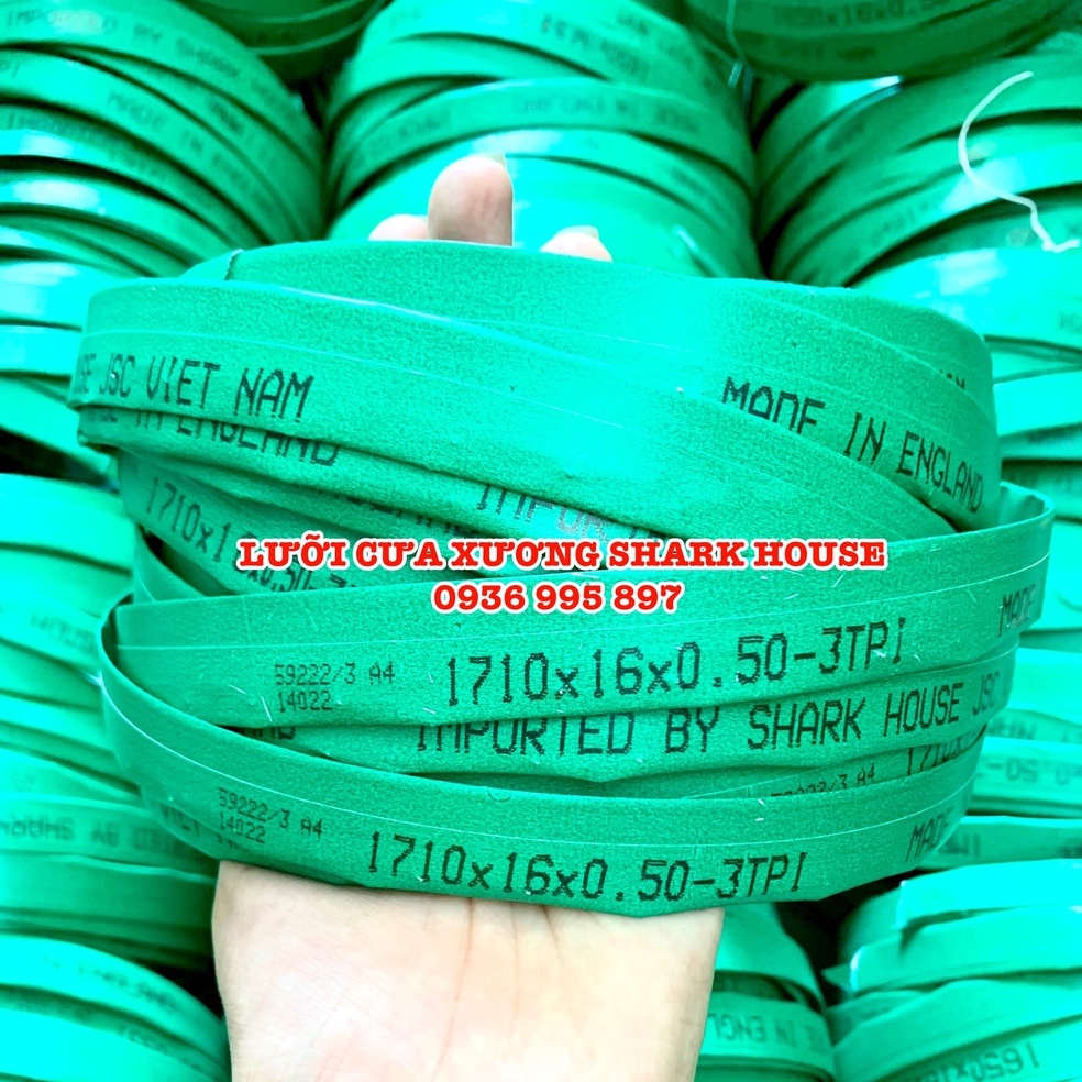 Lưỡi cưa xương thịt đông lạnh Anh Quốc loại 1710mm cho năng suất gấp 2-3 lần lưỡi cưa thông thường - SỈ GIÁ TỐT