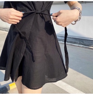 ĐẦM VEST ĐẮP CHÉO CỘT EO