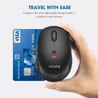 VicTsing PC254 Wireless Mouse 2400DPI Adjustable Bluetooth Mouse 2.4Ghz USB Optical Mice
