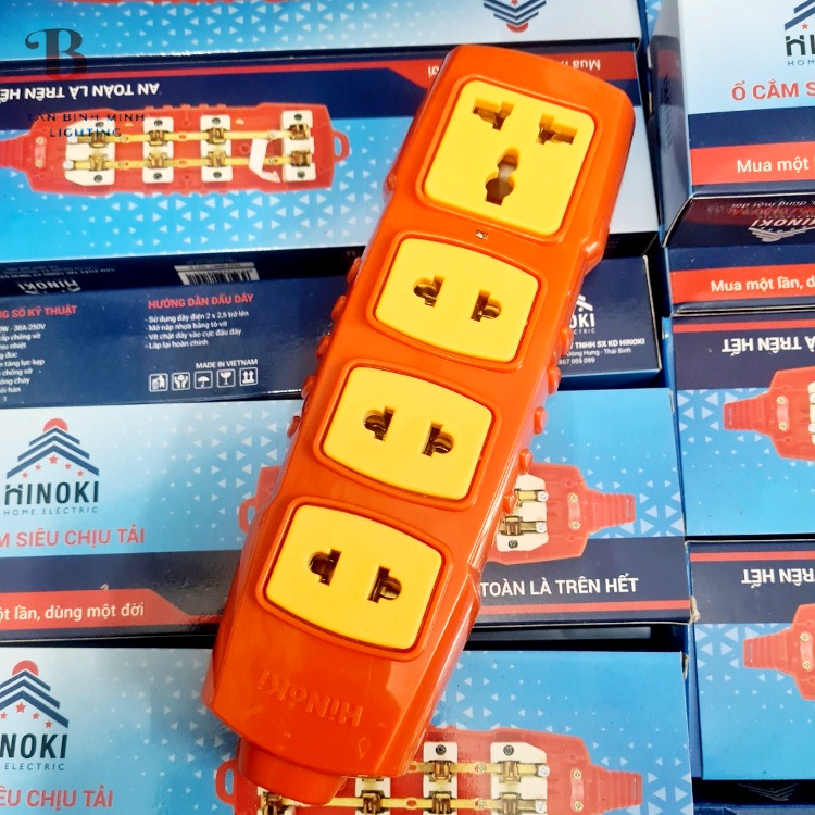 Ổ Cắm Điện 6000W 250V-30A HINOKI Chịu Tải Chống Cháy Công Suất Lớn Cho Bếp Điện, Ấm Đun Nước