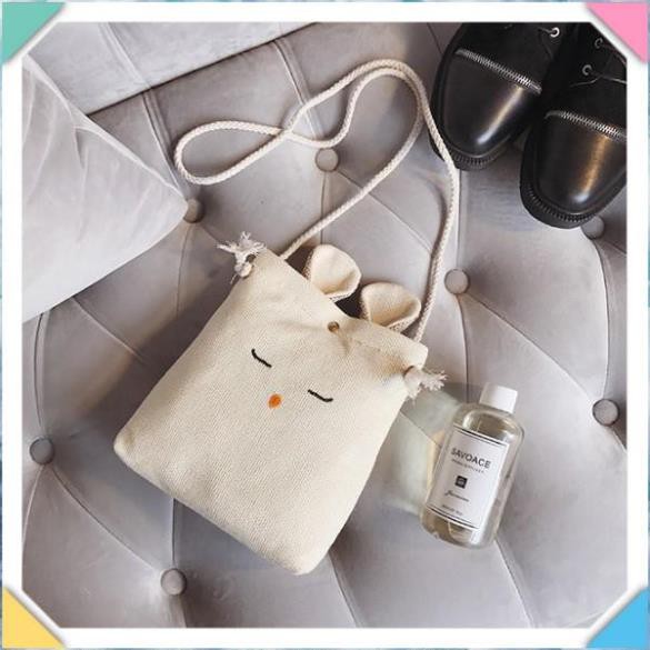 Túi tote vải đeo chéo YOSI canvas bag giá rẻ đẹp đi học ULZZANG PT3 TX03