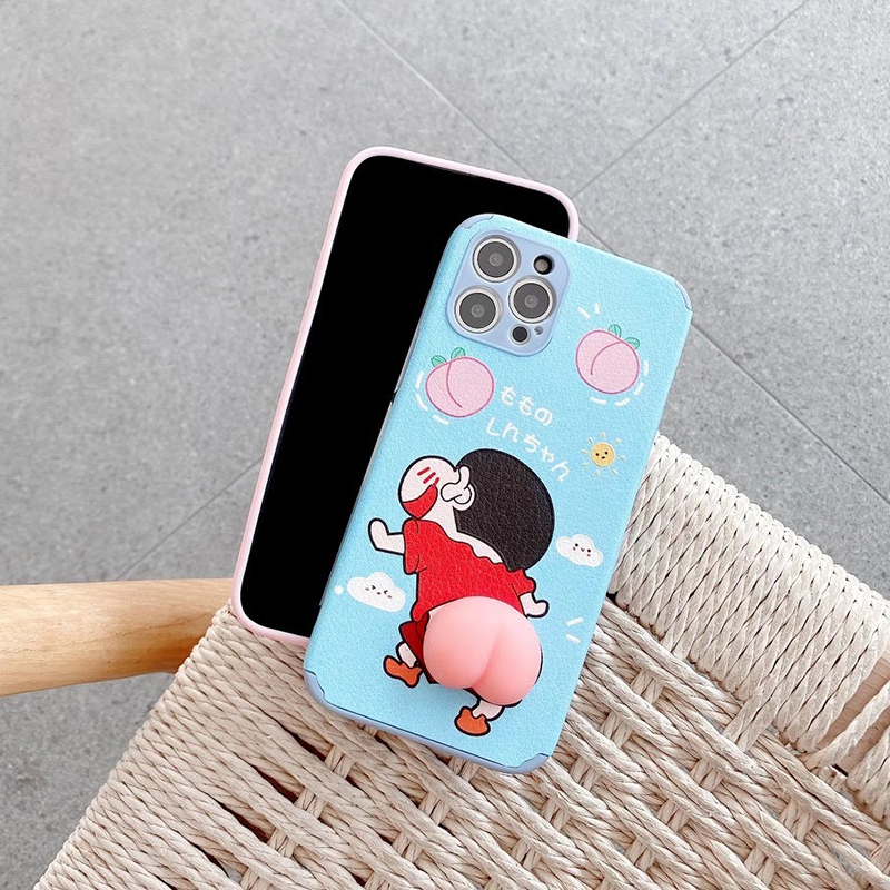 Ốp Lưng Tpu Mềm In Hình Shin-Chan 3d Dễ Thương Cho Iphone 12 11 Pro Max Ix Xs Max Xr Se2 Iphone7 I8 Plus