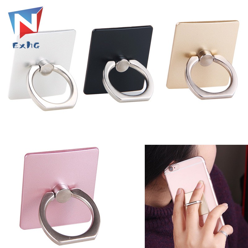 ExhG❤❤❤High quality New 360 Degree Finger Ring Mobile Phone Stand Holder Safe Grip Stand For iPhone iPad All Smart Phone