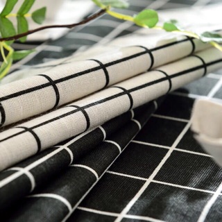 Vải caro chụp ảnh, khăn trải bàn caro, vải canvas vintage