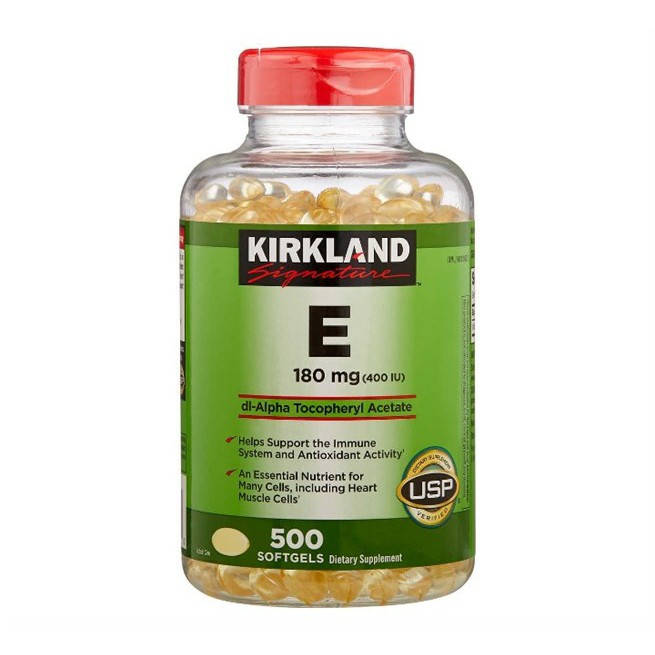 Viên Uống Vitamin E 400 IU 500 Viên Kirkland Của Mỹ 500 Viên