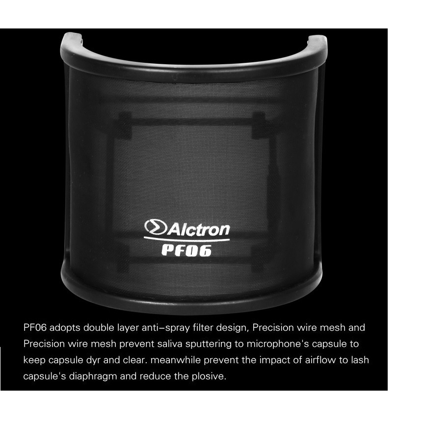 Màng Lọc Popfilter Alctron PF06: Bằng Sợi Hợp Kim Cho Micro Thu Âm