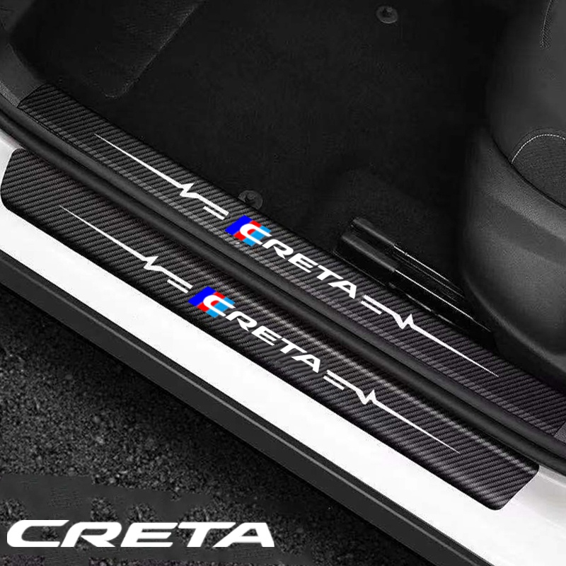 Đề Can Sợi Carbon Dán Bảo Vệ Cốp Xe Hơi Hyundai Creta Sonata Kicks Reina