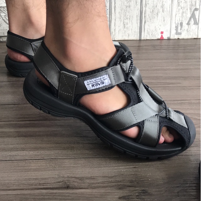 Giày sandal nam bít mũi quai dù có quai hậu cố định thích hợp mang dã ngoại đi phượt du lịch hiệu Rova RV626G
