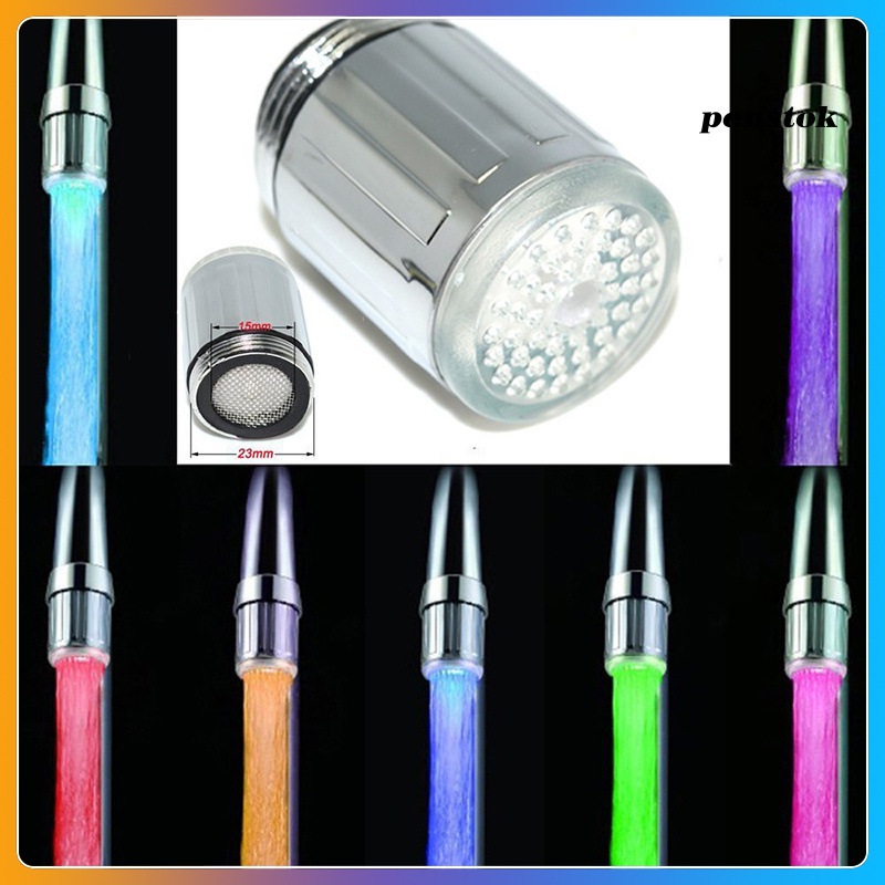 Đầu Vòi Nước Có Đèn Led Cảm Ứng Thay Đổi Màu Sắc Theo Nhiệt Độ