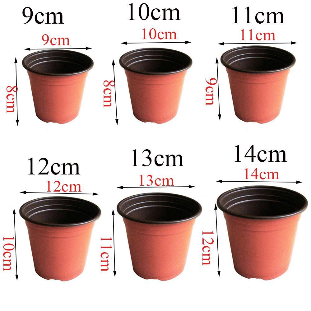 Bộ 10 Chậu Hoa Bằng Nhựa Mềm Hai Tông Màu Xinh Xắn