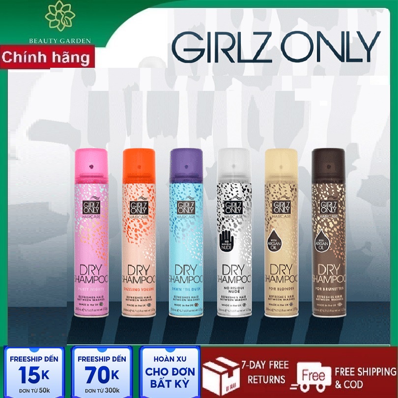 Dầu Gội Khô Girlz Only 200ml – Chính hãng