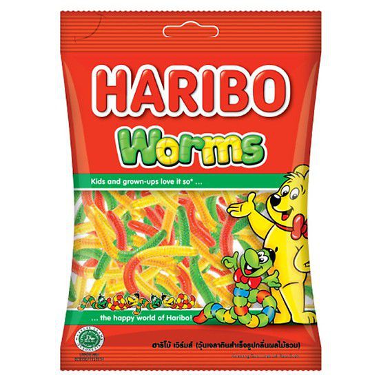 (8 loại) Kẹo dẻo Haribo gói 80gr