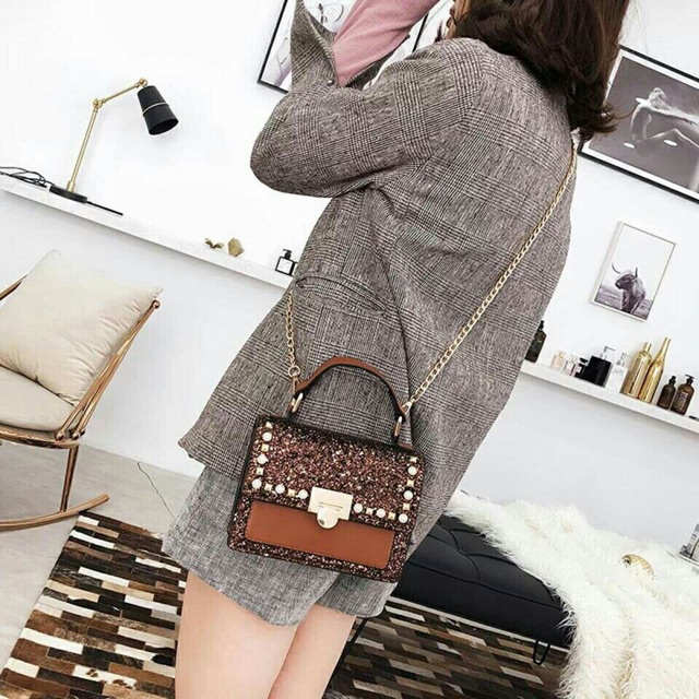 Túi hộp đeo chéo ngũ sắc V25 (Sỉ SLL) FreeShip50k
