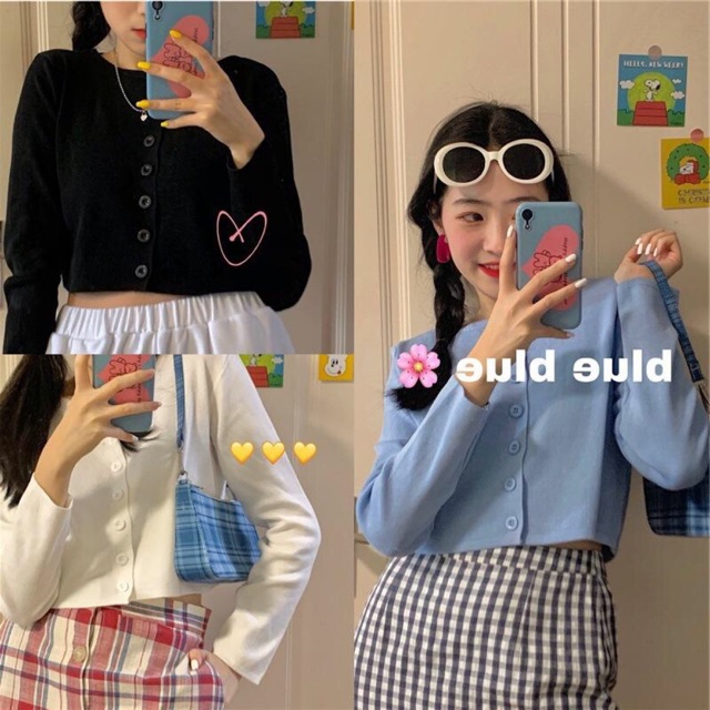 Áo tay dài croptop