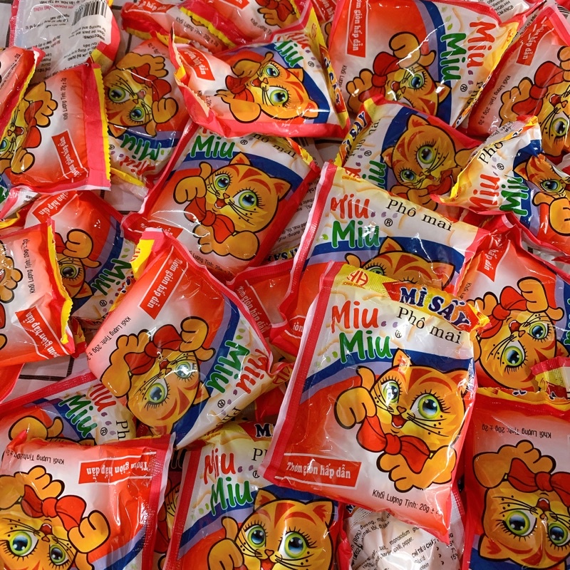 Mì Tôm Trẻ Em Miu Miu Phô Mai Gói 20g Dùng Thử