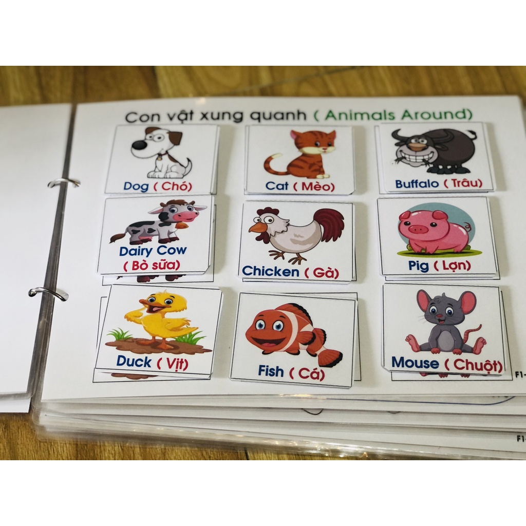 Học Liệu Bóc Dán Montessori 14 Chủ Đề Giúp Bé Thông Minh