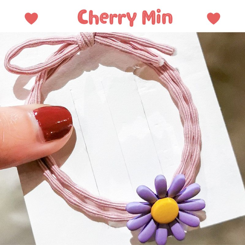 Dây buộc tóc hoa cúc CHERRY MIN