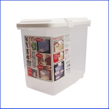 (Giá Rẻ)Thùng gạo 10kg dùng nắp bật có bánh xe inomata