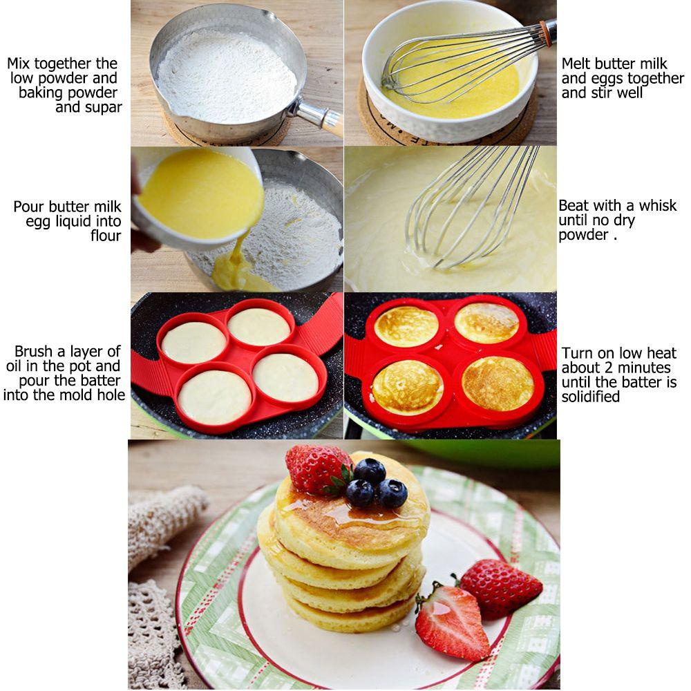 AUGUSTINA Khuôn Chiên Trứng, Làm Bánh Xếp Bằng Silicone