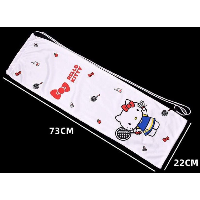 Túi nhung cầu lông Hello Kitty - QUÁ ĐẸP VÀ CHẤT