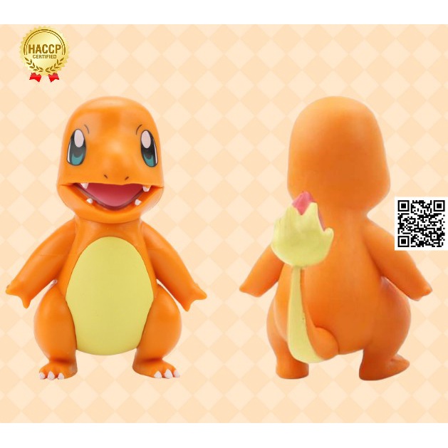 Mô hình Khủng long lửa Charmander Anime Pokemon bửu bối thần kỳ 1791B