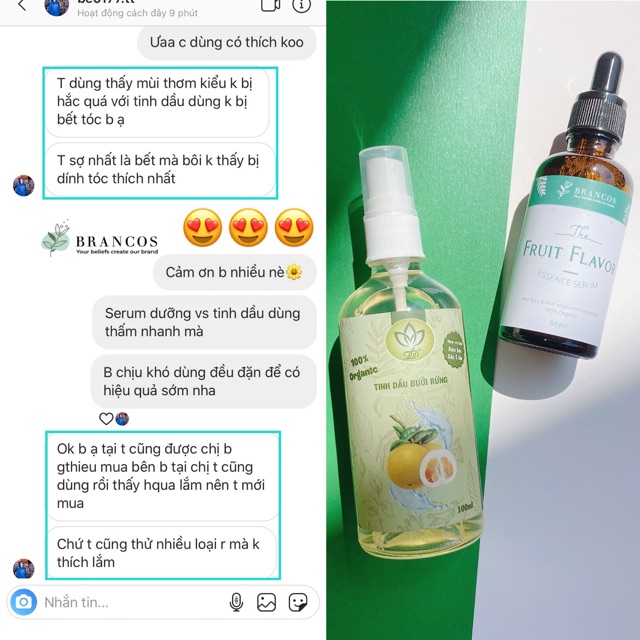 🍊[Phiên bản nâng cấp] FRUIT FLAVOR ESSENCE SERUM SERUM DƯỠNG TÓC - KÍCH MỌC BRANCOS🍏