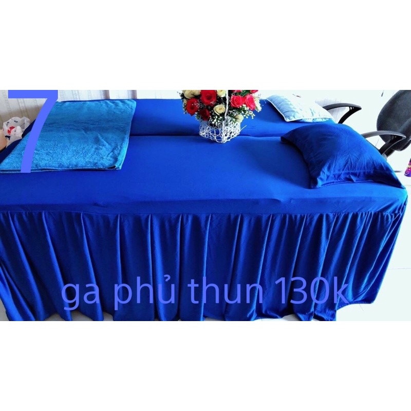 Ga thun phủ spa, y tế, nối mi, thẩm mỹ viện- chất liệu thun lạnh | BigBuy360 - bigbuy360.vn