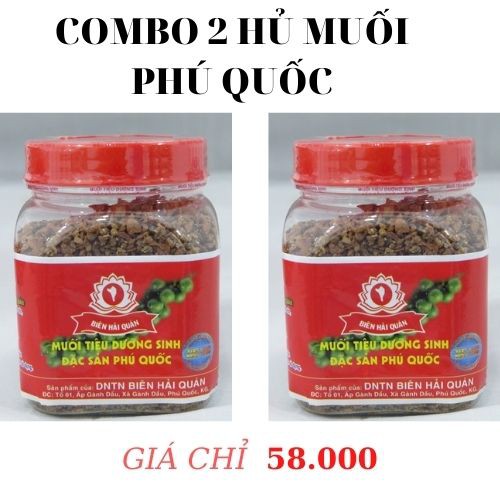 [COMBO 2 HỦ] Muối Hồng Tiêu Phú Quốc 100g, Ăn Là Ghiền