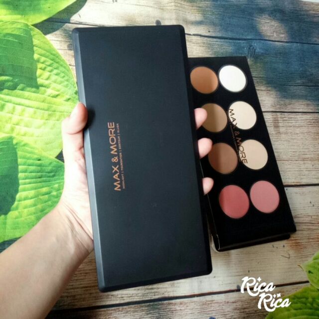 BẢNG PHẤN KHỐI MÁ HỒNG HIGHLIGHT 8 Ô MAX & MORE | BigBuy360 - bigbuy360.vn