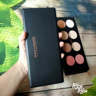 BẢNG PHẤN KHỐI MÁ HỒNG HIGHLIGHT 8 Ô MAX & MORE