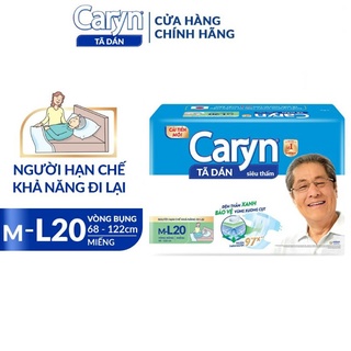 Bỉm người già tả dán caryn, tả người lớn siêu thấm chống trào 4 chiều dành - ảnh sản phẩm 2