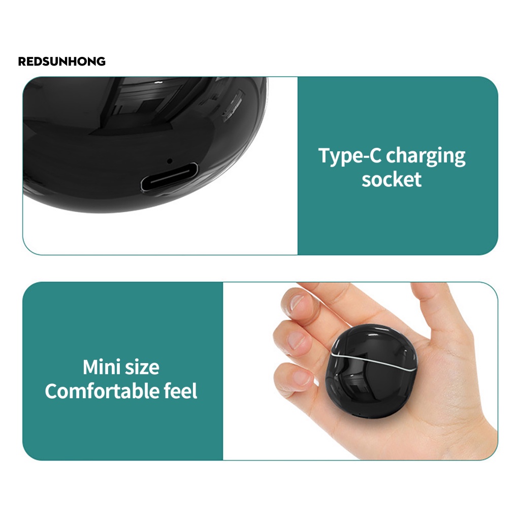 Cặp Tai Nghe Nhét Tai Không Dây Bluetooth 5.1 RSH.z Chống Mất Chuyên Dụng Cho Chạy Bộ