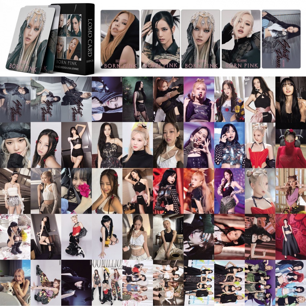 Set 55 Tấm Thẻ Ảnh Lomo Các Thành Viên Nhóm Nhạc BLACK PINK