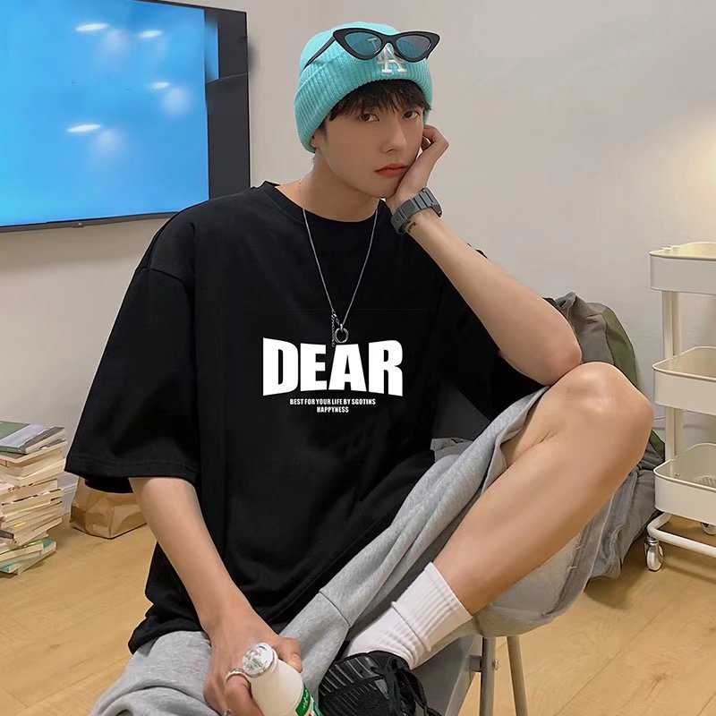 Áo Thun Tay Ngắn In Chữ M-8XL Thời Trang Cho Nam