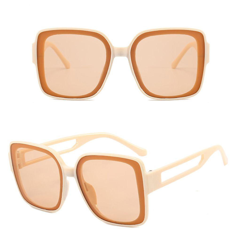 Kính Mát Gọng Vuông Lớn Chống Bức Xạ Phong Cách Hàn Quốc Dành Cho Nam Nữ