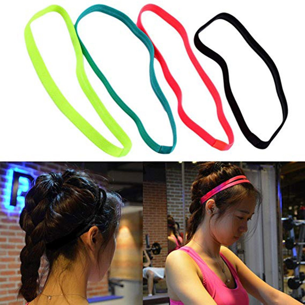Băng đô thời trang nhiều màu sắc dành cho cả nam và nữ Băng đô màu kẹo băng đô thể thao đàn hồi chống trượt băng đô chạy bộ tập thể dục
