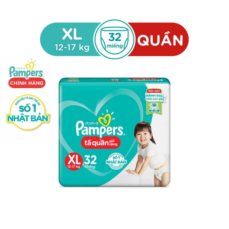 Tã quần pampers giữ dáng M74/L68/XL62/XXL56