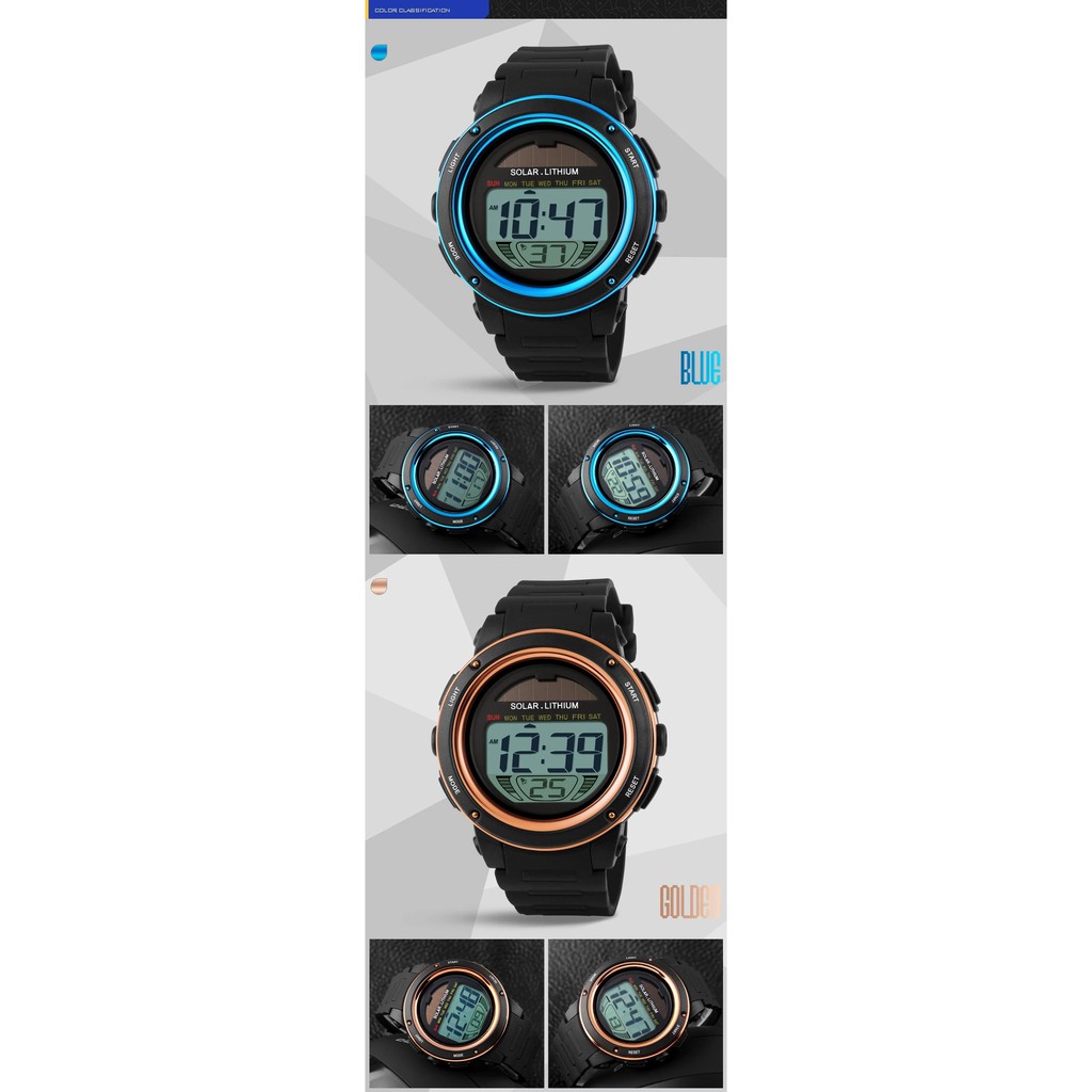 Đồng Hồ Nam SKMEI Dạng Kĩ Thuật Số, Đồng Hồ Thể Thao Năng Lượng Mặt Trời Không Lo Hết Pin, Đa Chức Năng | BigBuy360 - bigbuy360.vn