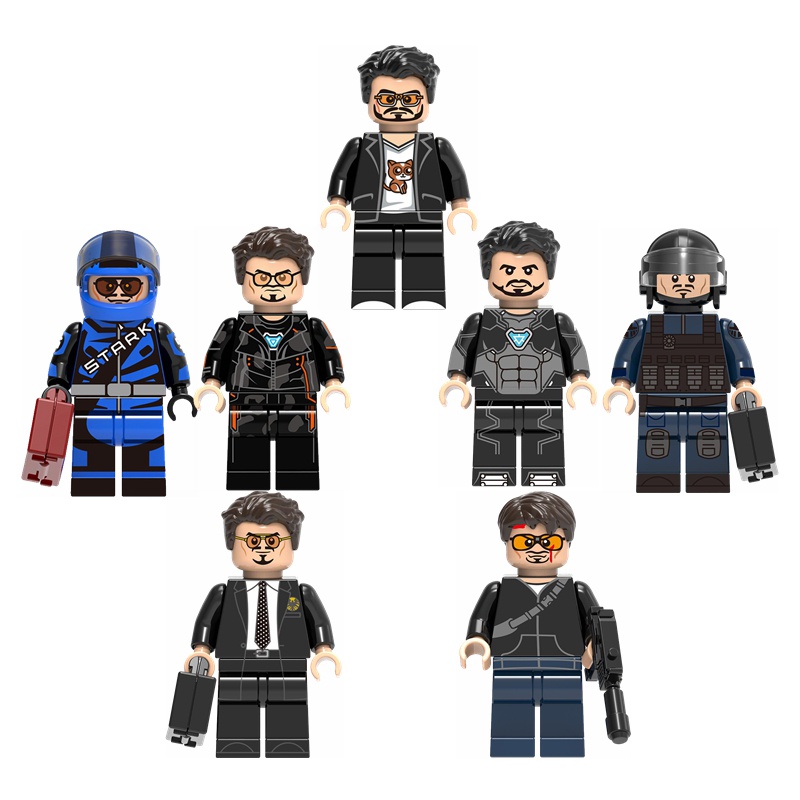 Tony Stark Mô Hình Nhân Vật Người Sắt Marvel Làm Quà Tặng Sinh Nhật DIY Cho Bé