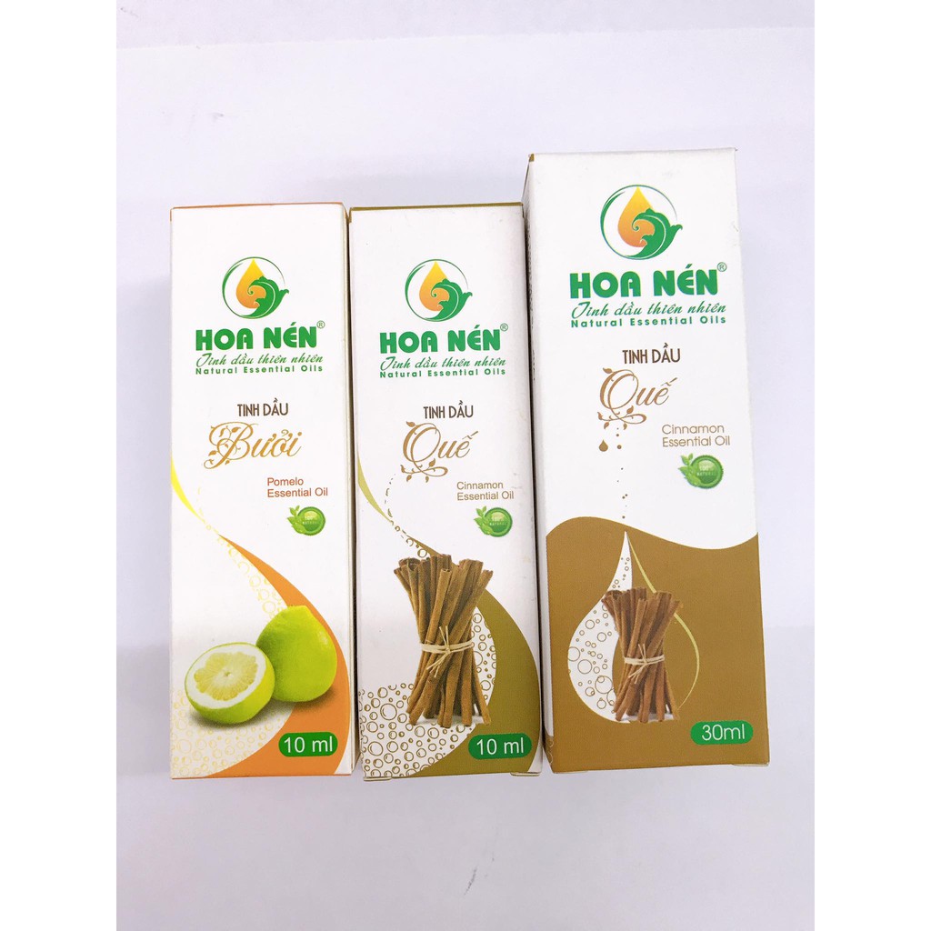 Tinh Dầu Quế (10ml, 30ml), Bạc Hà (30ml), Bưởi (10ml)