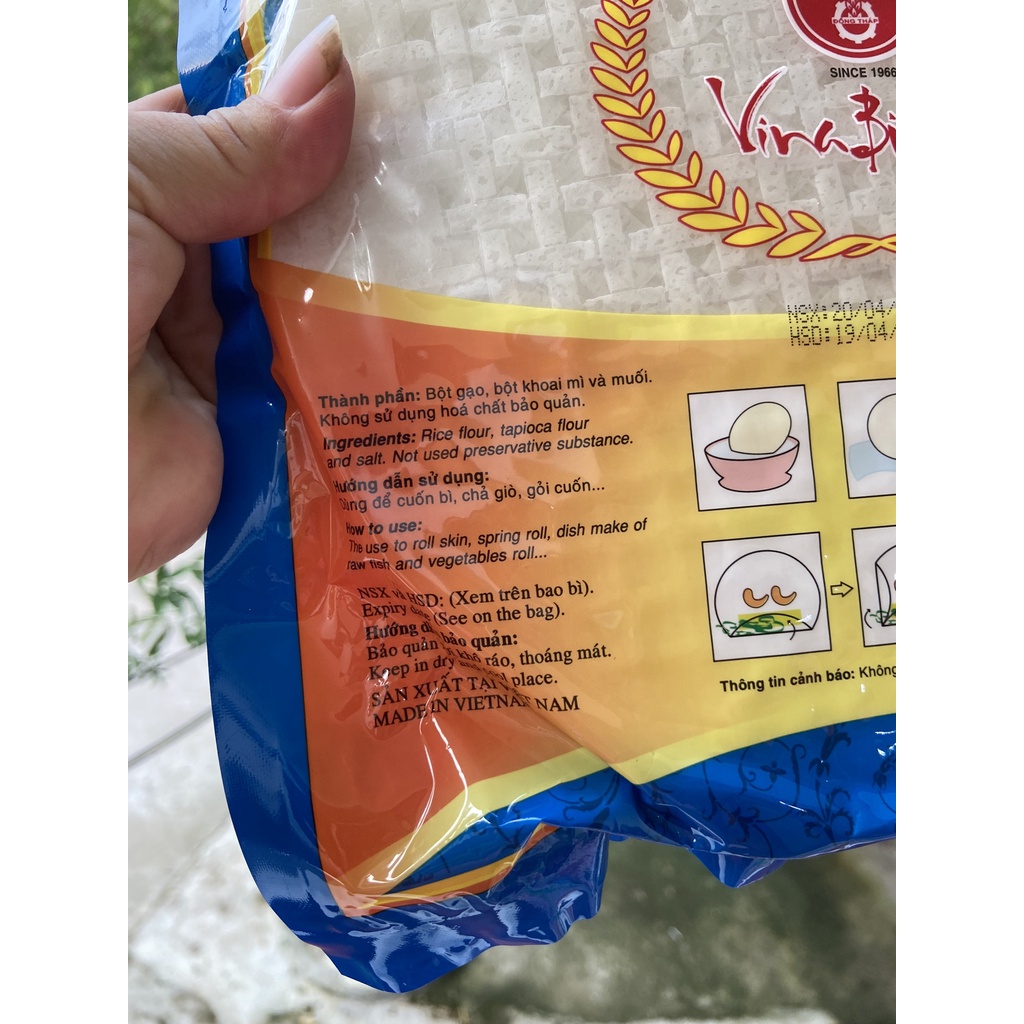 Bánh Tráng Bích chi 22cm bịch 400g ( Bánh đa nem)