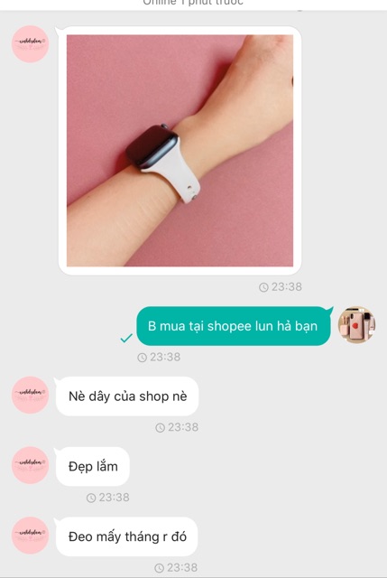 Dây cao su cho đồng hồ apple watch mẫu mới