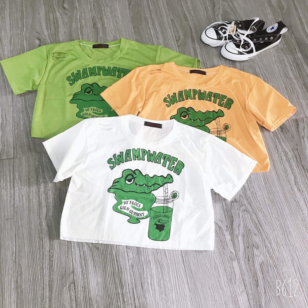 Áo croptop cá sấu Swamp NTA0220