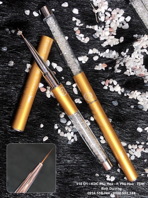 Cọ râu vẽ Gel - Bút vẽ móng tay