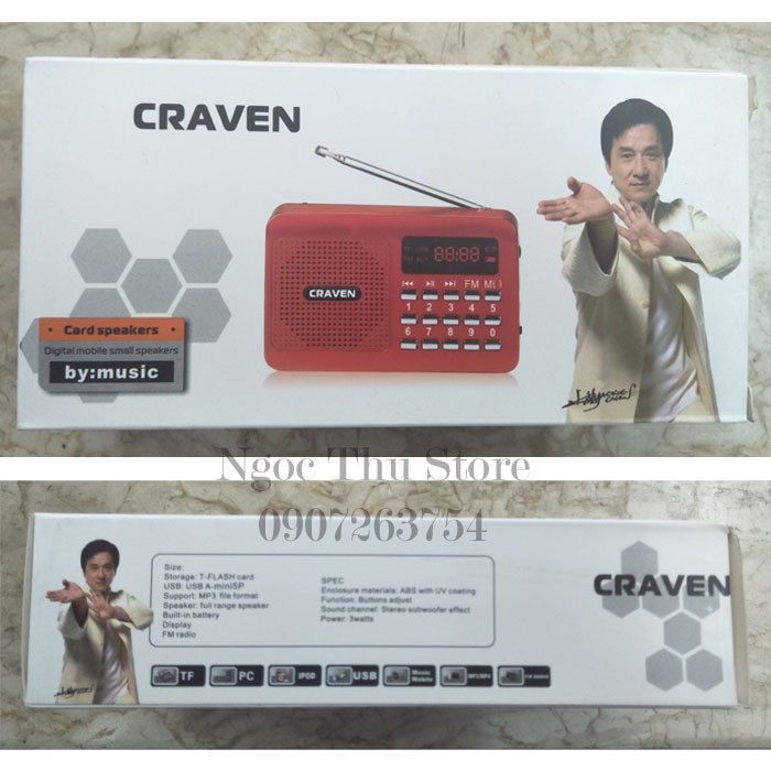 Máy hát thẻ Craven CR-16