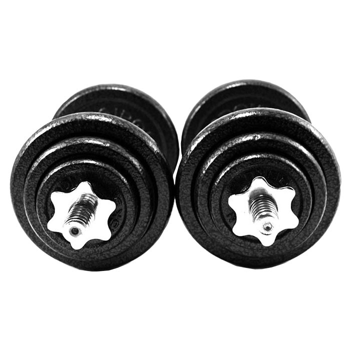Bộ tạ tháo lắp miếng gang tạ bánh gang 3 lỗ 11.5kg (1 đòn 35cm + 2 miếng 2kg + 2 miếng 3kg) [Reefit Sport]
