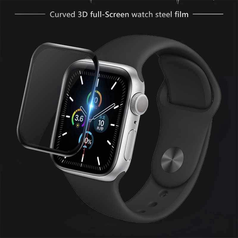 Miếng phim dán bảo vệ màn hình đồng hồ Apple iWatch 5 40mm 44mm 3D
