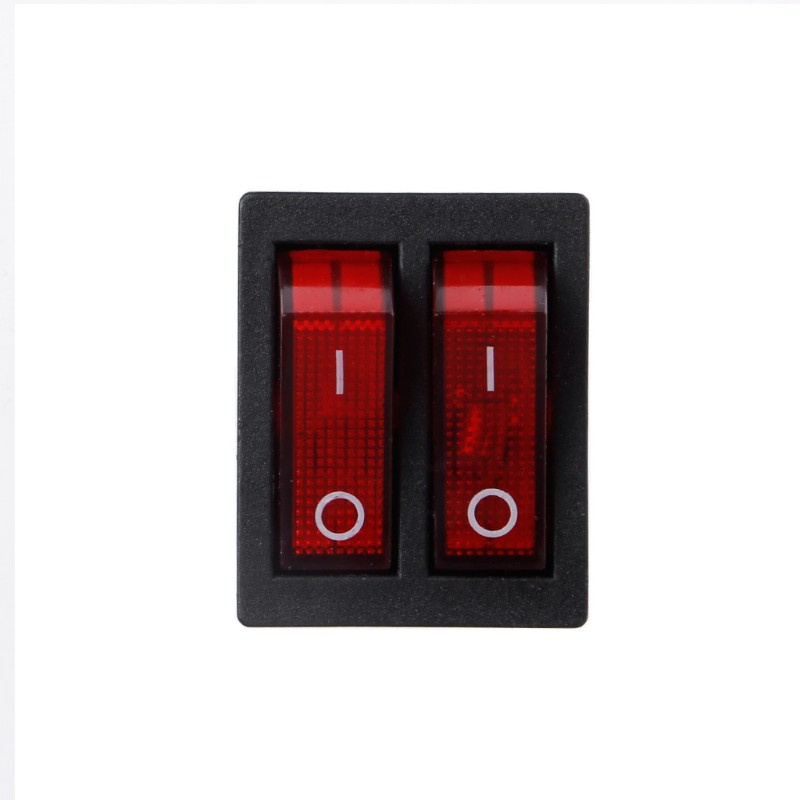 Công Tắc Bật / Tắt 6 Pin On-Off Với Đèn Xanh Đỏ 20a 125v Ac