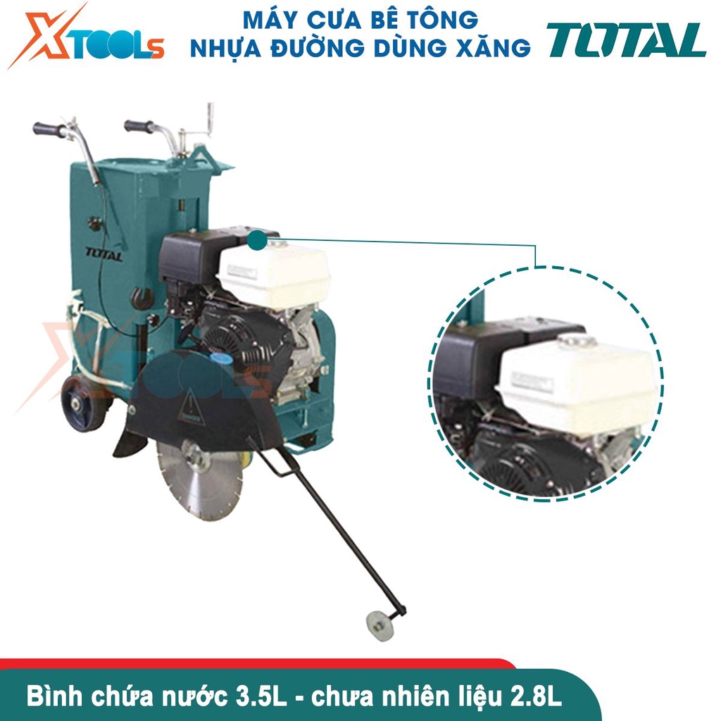 Máy cưa bê tông nhựa đường dùng xăng Total Công suất động cơ 9.6 KW (13.0HP); Khối lượng 120 kg [CHÍNH HÃNG][XTOOLS]