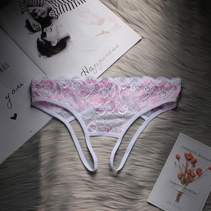 Quần lọt khe xẻ đáy nữ ren sexy freesize, chip ren không đũng hở khe gợi cảm 1523